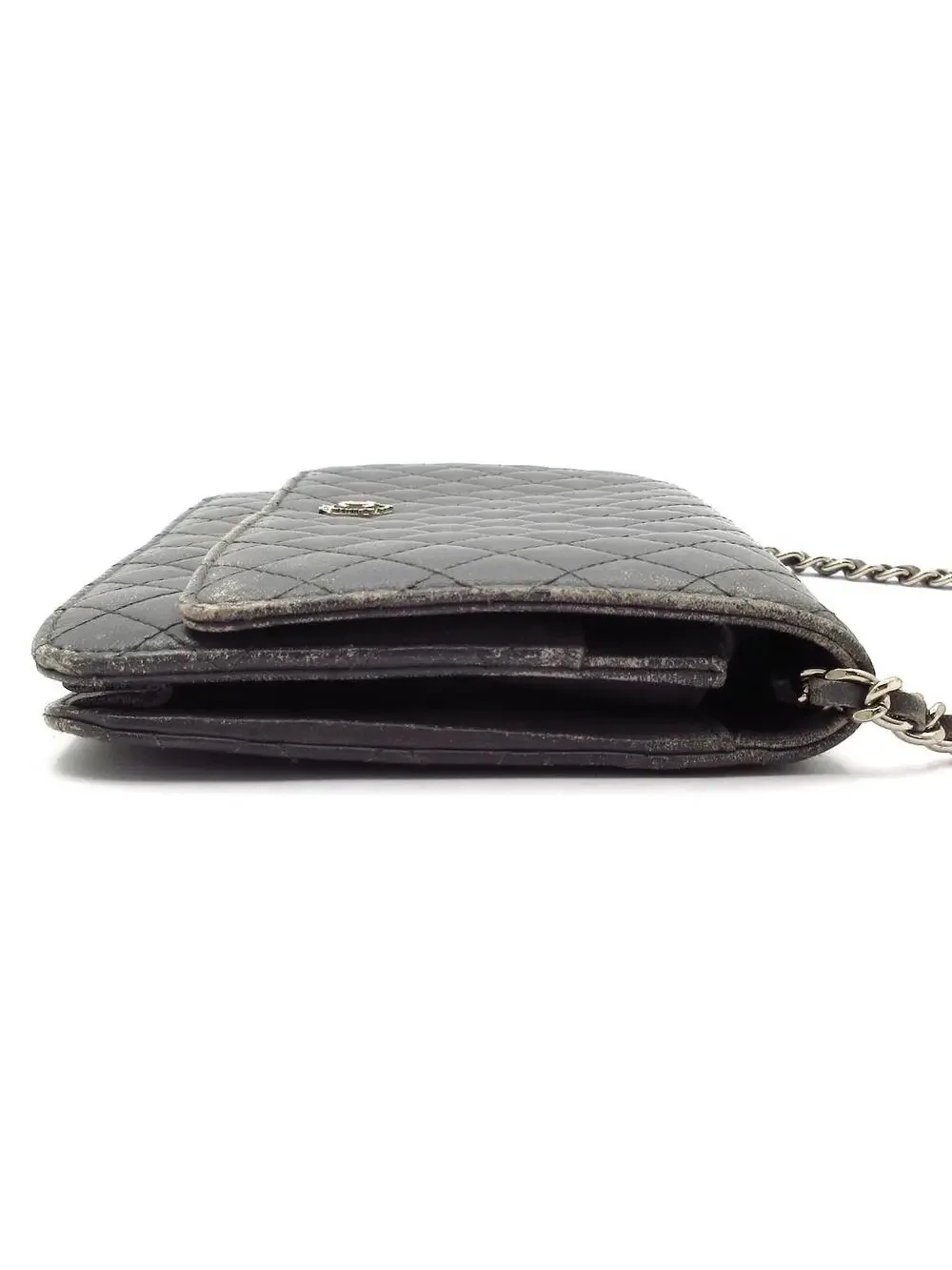 Chanel Matelasse Gray Leather Other #304856C15B